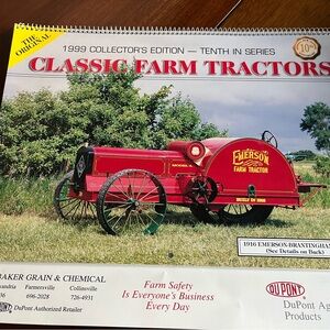 Classic Farm Tractors 1999 Dupont Collector's Edition Calendar Tenth in Series